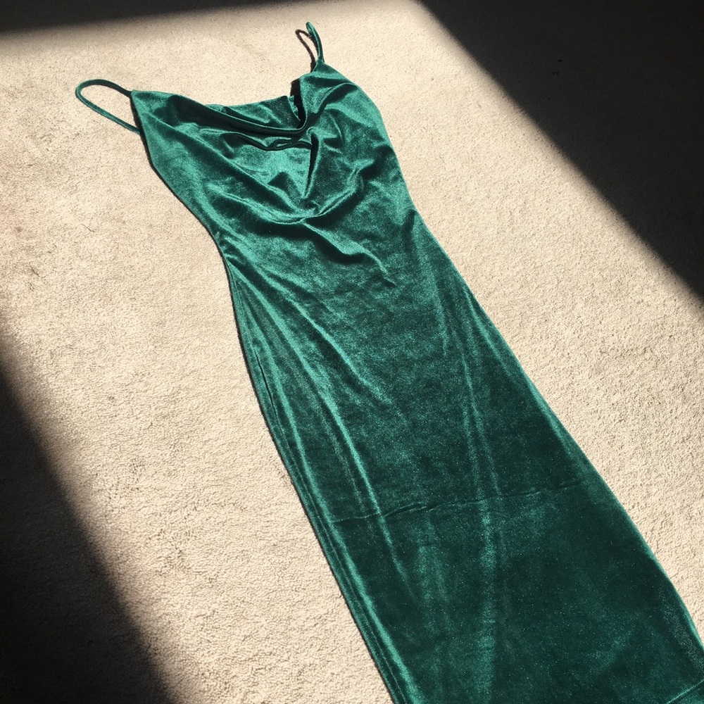 Emerald Green Fitted Dress